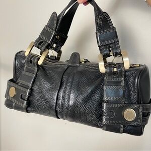 Michael Michael Kors Y2K Satchel Black Leather